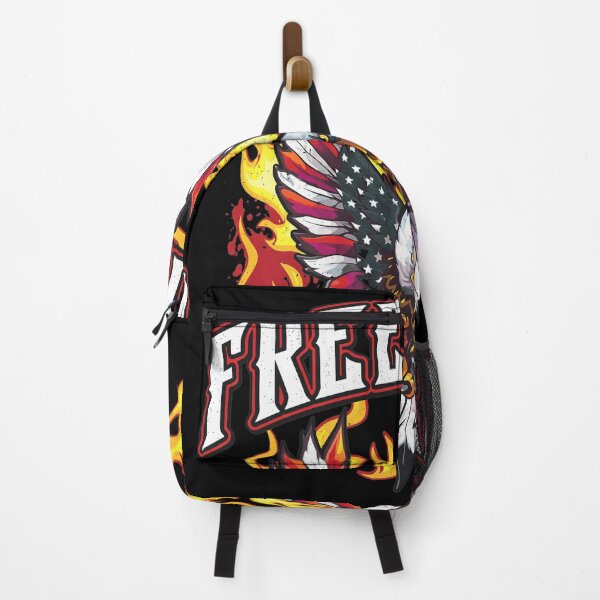 Item preview, Free Bird Eagle American Flag Flames designed and sold by SauMcClure.