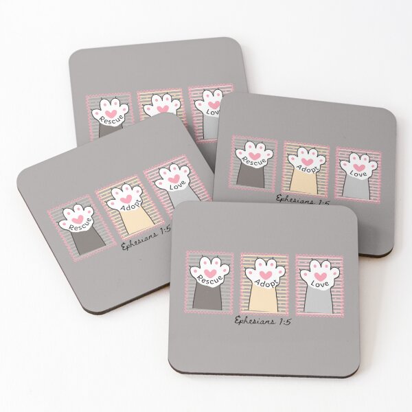 Item preview, Christian Cat Lover, Animal Rescue, Adopt Cats, Love, Heart Paws, Ephesians 15  designed and sold by Forevermore.