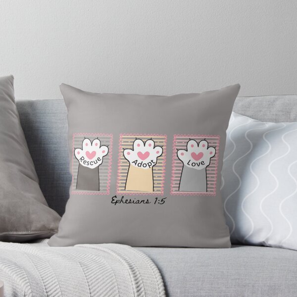 Item preview, Christian Cat Lover, Animal Rescue, Adopt Cats, Love, Heart Paws, Ephesians 15  designed and sold by Forevermore.