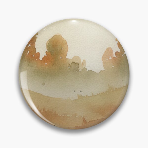 Item preview, Peaceful Autumn Meadow Watercolor Landscape designed and sold by FestivityFinds.