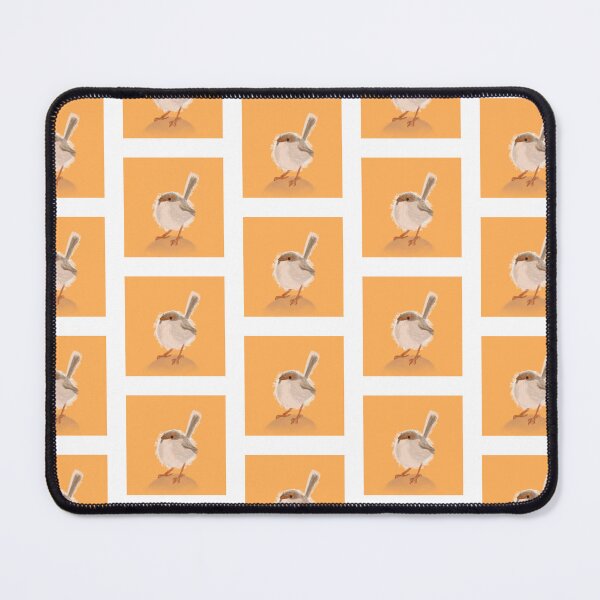 Item preview, Small bird (Robin) on orange background designed and sold by ame-brite.