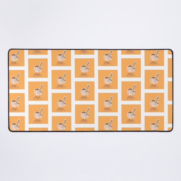 Item preview, Small bird (Robin) on orange background designed and sold by ame-brite.
