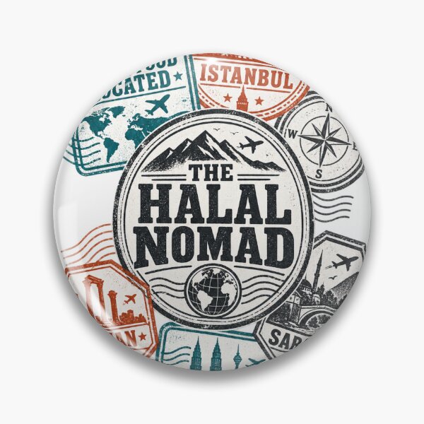 Item preview, The Halal Nomad Muslim Traveler Passport Stamps Gift designed and sold by ys96.
