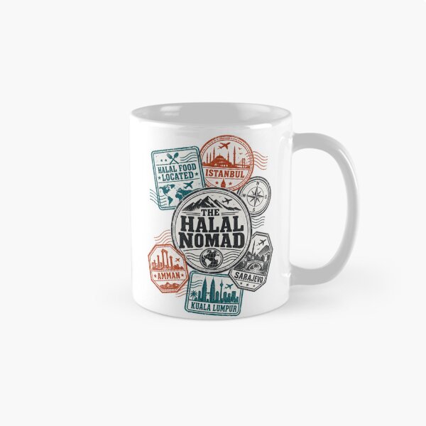 Item preview, The Halal Nomad Muslim Traveler Passport Stamps Gift designed and sold by ys96.