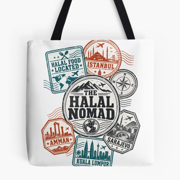 Item preview, The Halal Nomad Muslim Traveler Passport Stamps Gift designed and sold by ys96.