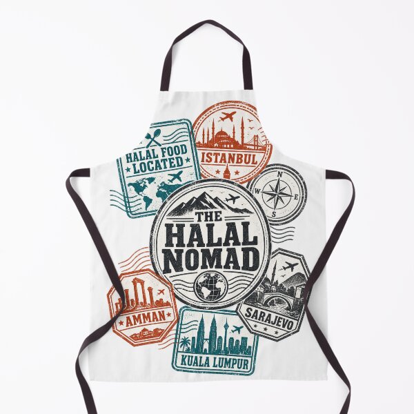 Item preview, The Halal Nomad Muslim Traveler Passport Stamps Gift designed and sold by ys96.
