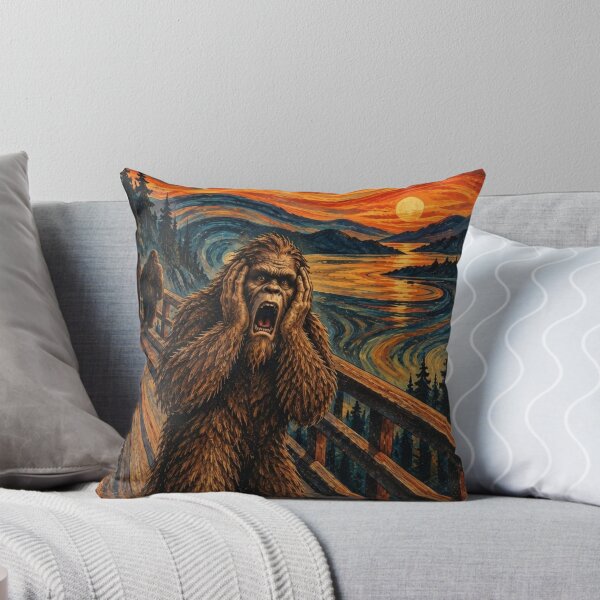 Item preview, Bigfoot Scream – Vintage Sasquatch Poster designed and sold by Swanny's Custom T-shirt and Gift Designs.