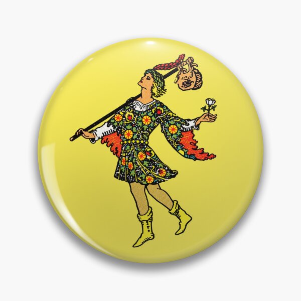 Item preview, The Fool – Free-Spirited Vintage Tarot Artwork designed and sold by Tarot Symbols, Secrets & Magic.