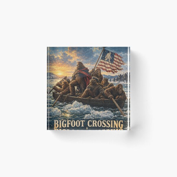 Item preview, Bigfoot Crossing – Vintage Sasquatch Adventure designed and sold by Swanny's Custom T-shirt and Gift Designs.