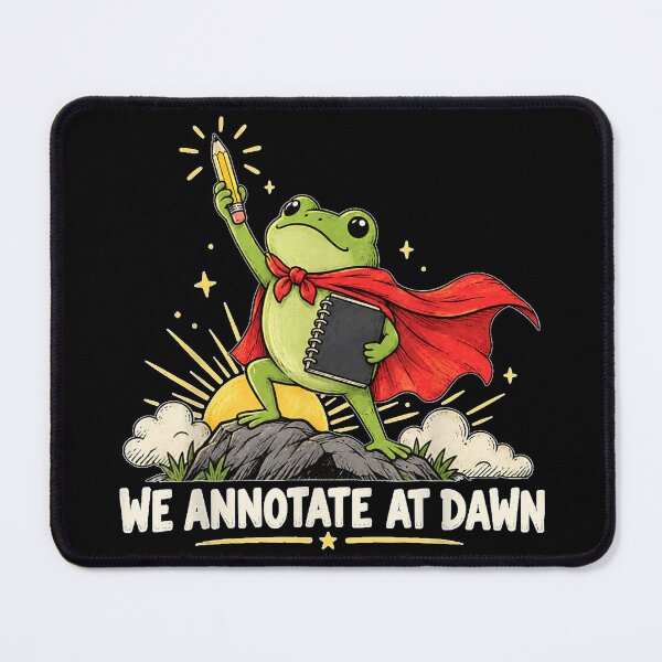 Item preview, We Annotate At Dawn Frog English Teacher Back to School designed and sold by Jone Cham.