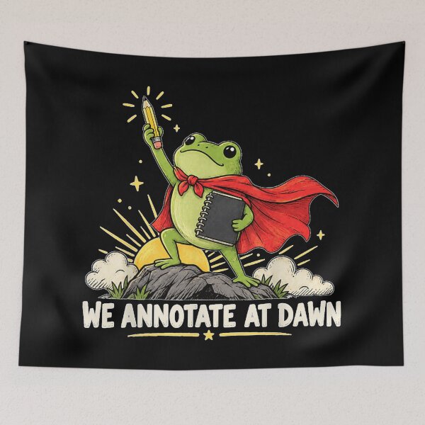 Item preview, We Annotate At Dawn Frog English Teacher Back to School designed and sold by Jone Cham.