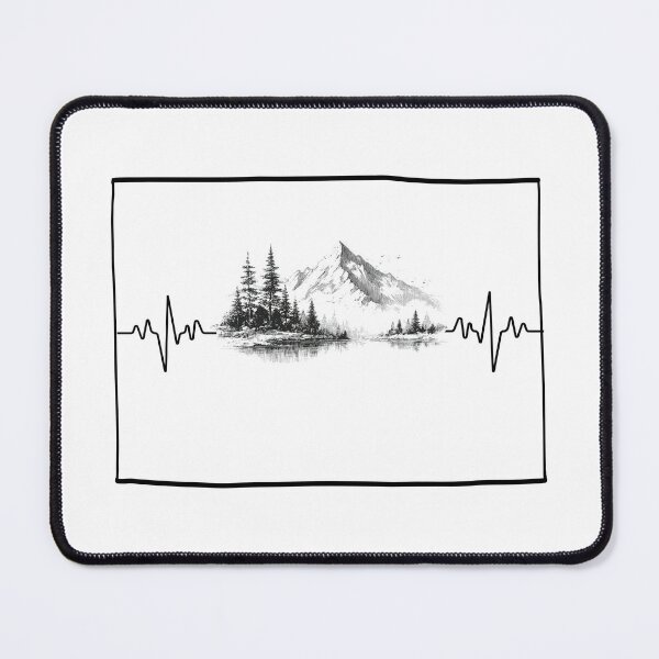 Item preview, Colorado mountain heartbeat designed and sold by GiftableGems.