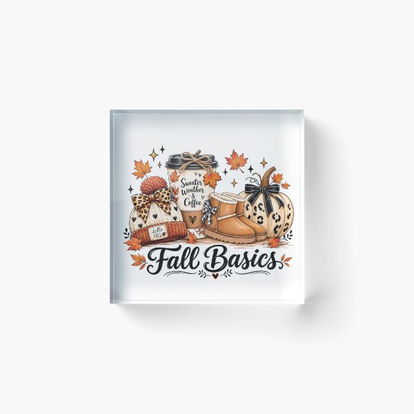 Item preview, Fall Basics Sweater Weather Coffee Cozy Autumn designed and sold by gigizTz.