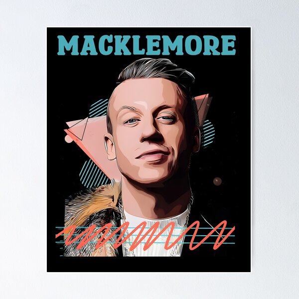 Item preview, Macklemore Rapper Portrait Hip Hop Music Fan Graphic designed and sold by Glow-Paw-Studio.