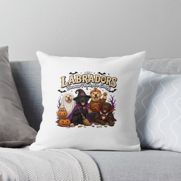Item preview, Labradors Because People Are Creepy Halloween Dog Art designed and sold by OlyvieArt.