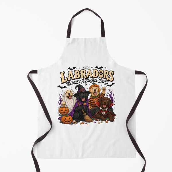 Item preview, Labradors Because People Are Creepy Halloween Dog Art designed and sold by OlyvieArt.