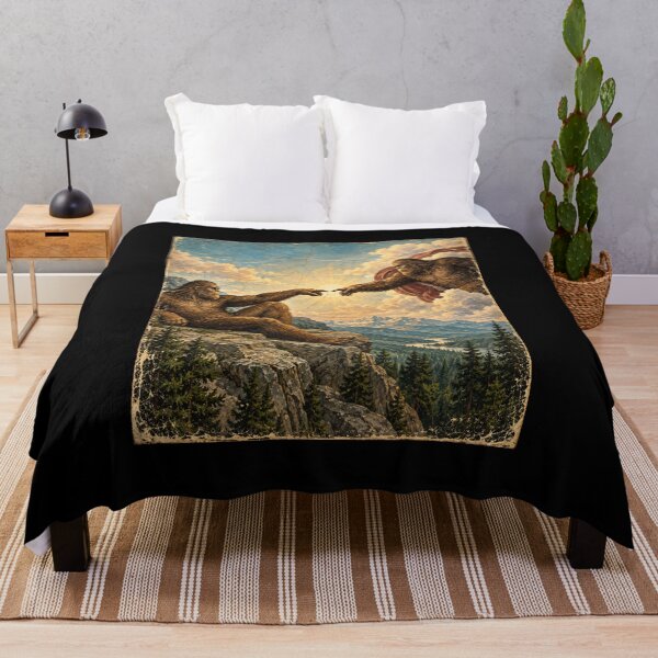 Item preview, Creation of Bigfoot – Vintage Sasquatch Art designed and sold by Swanny's Custom T-shirt and Gift Designs.