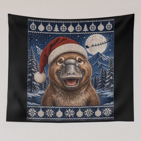 Item preview, Platypus Santa Ugly Christmas designed and sold by Altenpendinton.