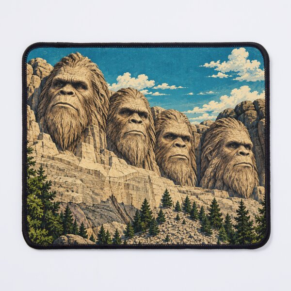 Item preview, Bigfoot Rushmore – Vintage Sasquatch Mountain designed and sold by Swanny's Custom T-shirt and Gift Designs.