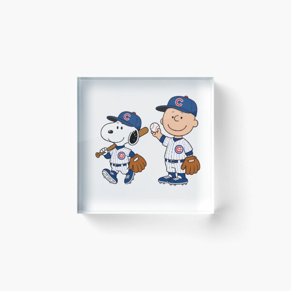 Item preview, Snoopy & Charlie Brown Baseball Chicago Cubs designed and sold by sassyhumor.