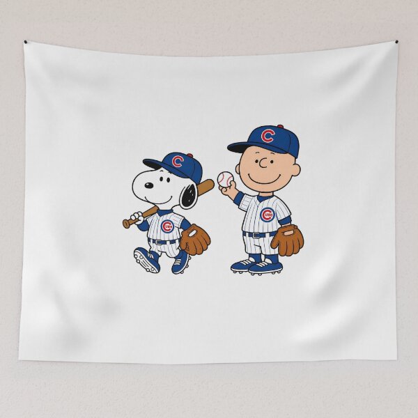 Item preview, Snoopy & Charlie Brown Baseball Chicago Cubs designed and sold by sassyhumor.