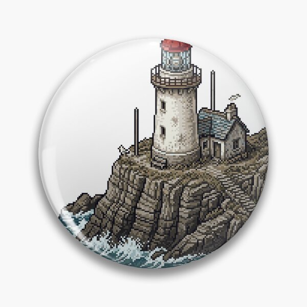 Item preview, Cliffside Lighthouse designed and sold by PixelBrujeria.