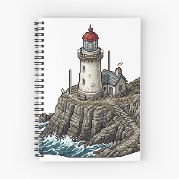 Item preview, Cliffside Lighthouse designed and sold by PixelBrujeria.