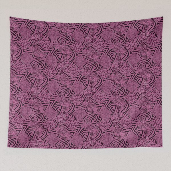 Item preview, Burgundy patchwork patches rustic monochrome designed and sold by fuzzyfox.