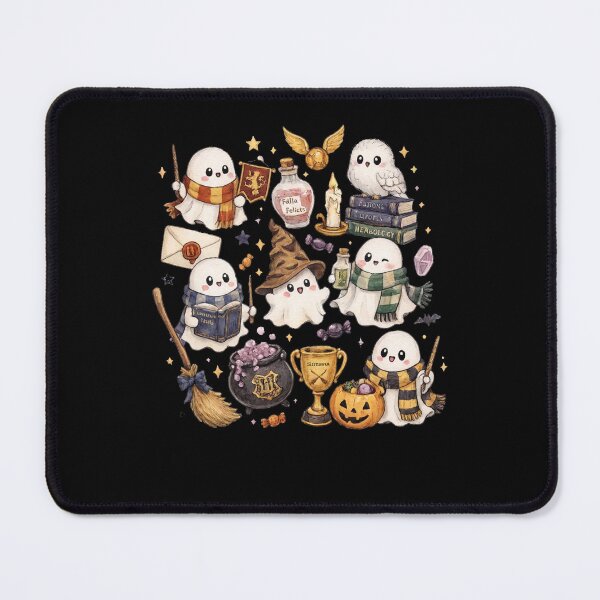 Item preview, Cute Halloween Ghosts Hogwarts Wizard School designed and sold by Glow-Paw-Studio.