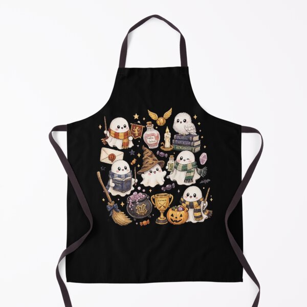 Item preview, Cute Halloween Ghosts Hogwarts Wizard School designed and sold by Glow-Paw-Studio.