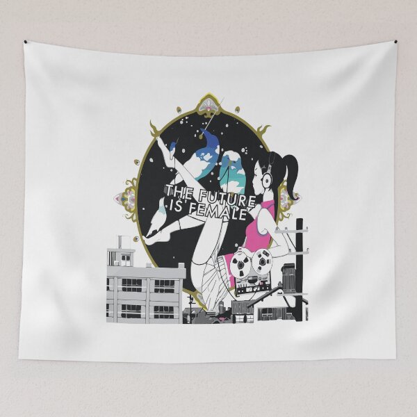 Item preview, Cosmic Dreamer Girl with Birds & Music Cityscape designed and sold by JOHNISTRERI.