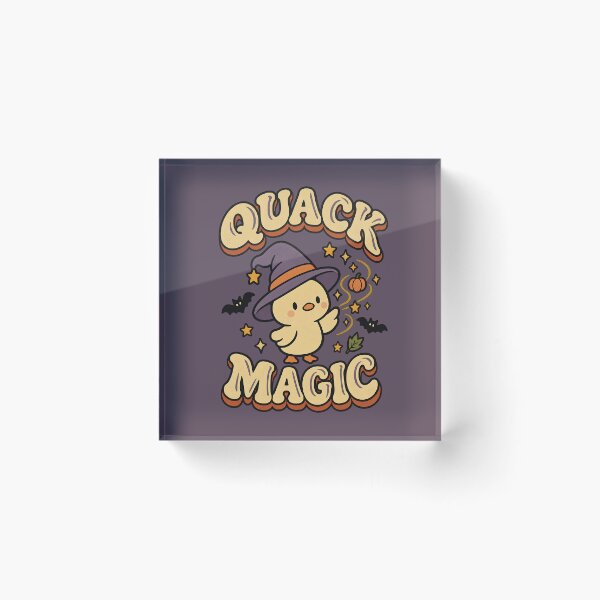 Item preview, Quack Magic Kawaii Witch Duck Halloween designed and sold by MAD's Recreation Studio.