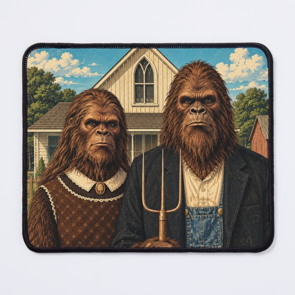 Item preview, Bigfoot Gothic – Vintage Americana Sasquatch designed and sold by Swanny's Custom T-shirt and Gift Designs.