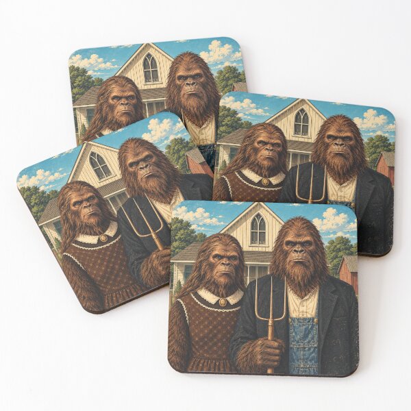 Item preview, Bigfoot Gothic – Vintage Americana Sasquatch designed and sold by Swanny's Custom T-shirt and Gift Designs.