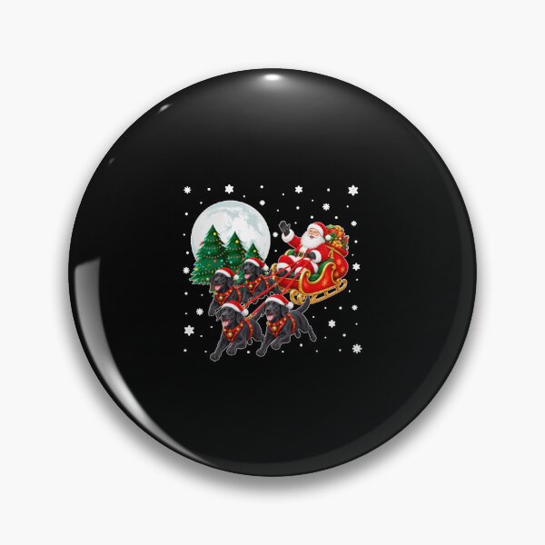 Item preview, Santa Sleigh Black Lab Christmas Dogs Labrador Retriever  designed and sold by Altenpendinton.