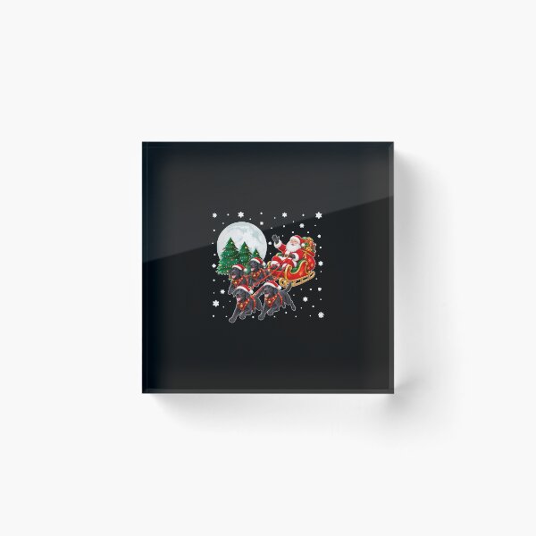 Item preview, Santa Sleigh Black Lab Christmas Dogs Labrador Retriever  designed and sold by Altenpendinton.