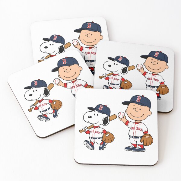 Item preview, Snoopy Charlie Brown Baseball Red Sox  designed and sold by sassyhumor.