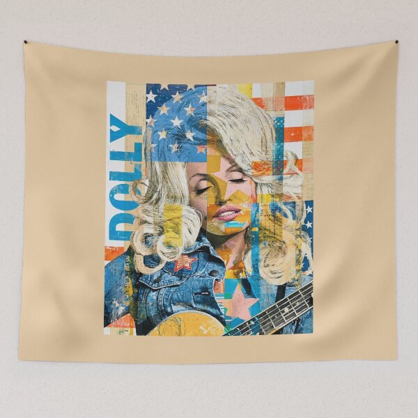 Item preview, Dolly Parton American Country Music Pop Art Portrait designed and sold by Vicky021.