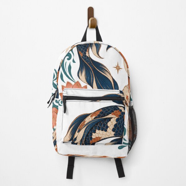 Item preview, Starlit Koi – Celestial Fish, Crescent Moon & Lotus Art designed and sold by Pixel & Ponder.