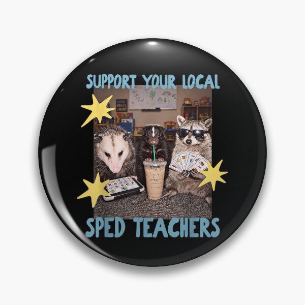 Item preview, Support Your Local SPED Teacher Raccoon designed and sold by Jone Cham.