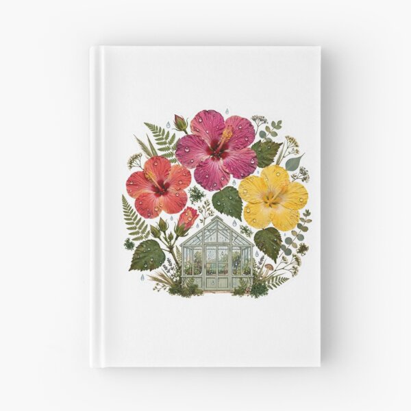 Item preview, Pressed Flower Hibiscus Greenhouse Sticker designed and sold by RareBotanical .