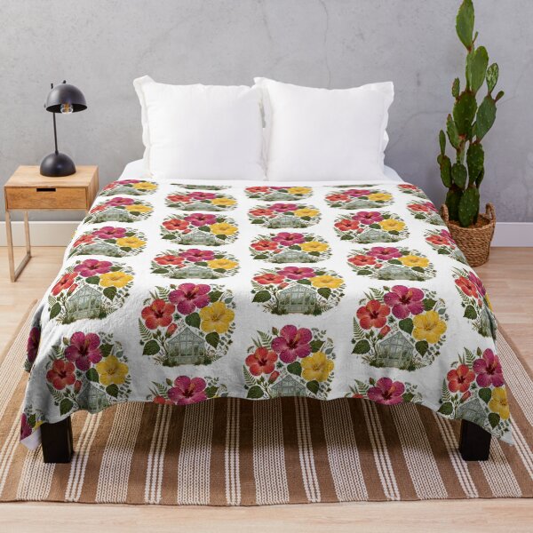 Item preview, Pressed Flower Hibiscus Greenhouse Sticker designed and sold by RareBotanical .