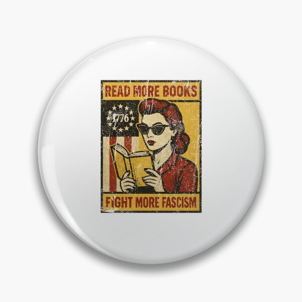 Item preview, Read More Books Fight More Fascism Vintage Political Protest Design designed and sold by YasuoShop.