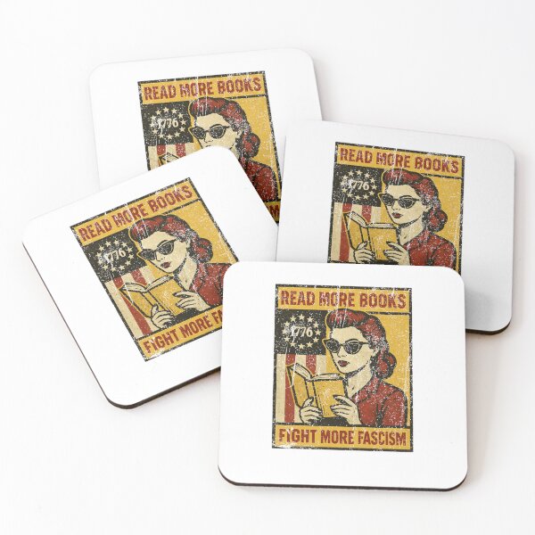 Item preview, Read More Books Fight More Fascism Vintage Political Protest Design designed and sold by YasuoShop.