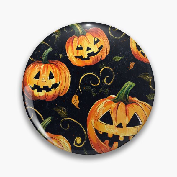 Item preview, Halloween Jack-O-Lanterns And Autumn Leaves Pattern designed and sold by DEC02.