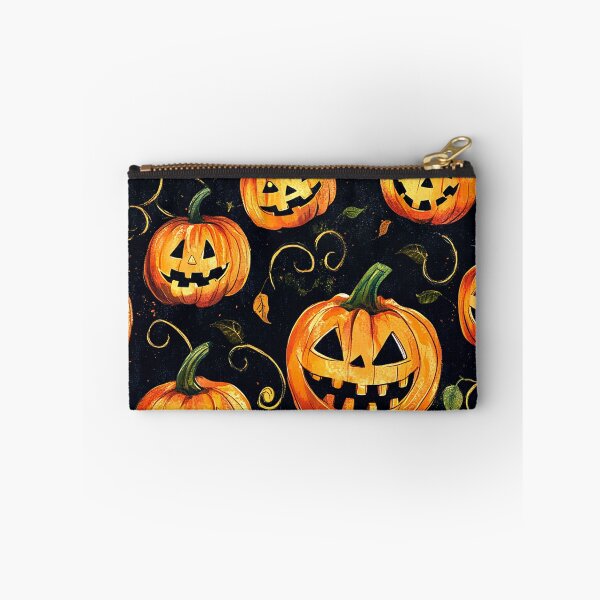 Item preview, Halloween Jack-O-Lanterns And Autumn Leaves Pattern designed and sold by DEC02.
