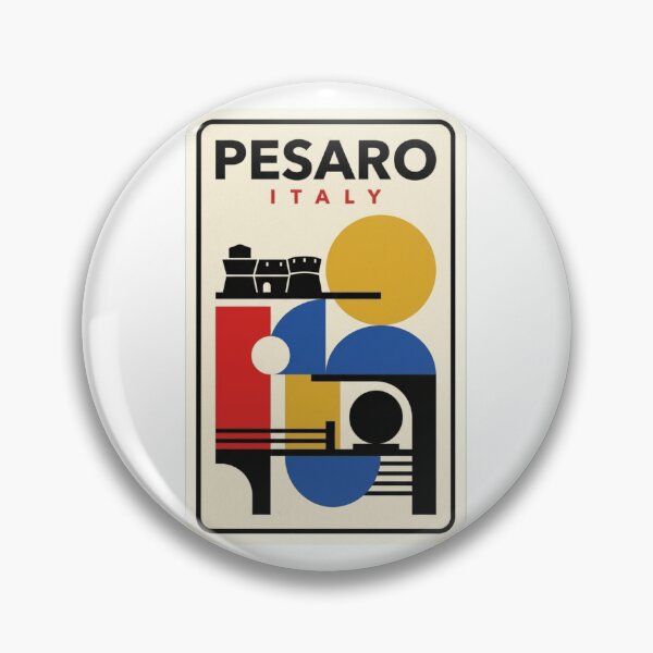Item preview, Retro Pesaro Bauhaus Geometric Skyline designed and sold by k3rstman1.