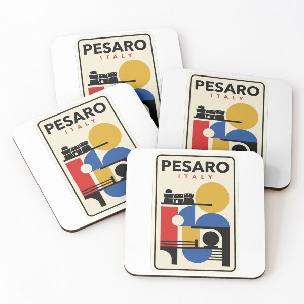 Item preview, Retro Pesaro Bauhaus Geometric Skyline designed and sold by k3rstman1.
