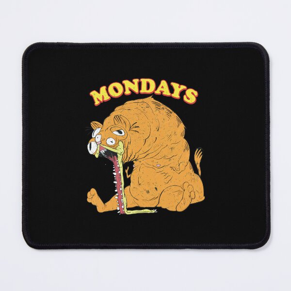 Item preview, Grumpy Orange Cat Mondays Cartoon designed and sold by JOHNISTRERI.