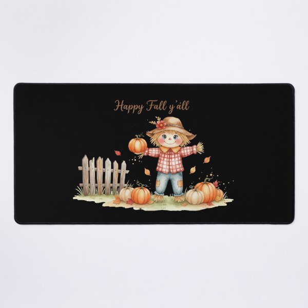 Item preview, Happy Fall Y'all Cute Watercolor Scarecrow Pumpkin Patch designed and sold by FestivityFinds.